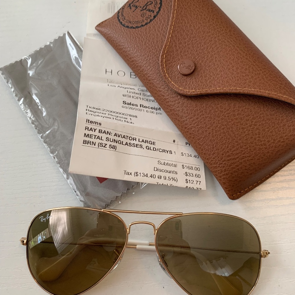 NIB Ray-Ban Aviators - Picture 2 of 5